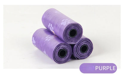 1-15Roll Pet Dog Poop Bags Dispenser Collector Garbage Bag Puppy Cat Pooper Scooper Bag Small Rolls Outdoor Clean Pets Supplies