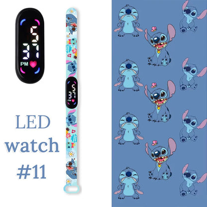 Fashion Stitch Children Watches Girls Waterproof Sport Wristband Women Bracelet  Kids LED Watch Touch Digital Clock