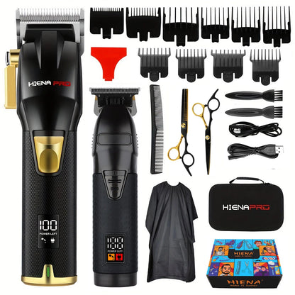 HIENA Professional Hair cutting machine Hair Clipper Set Metal Electric Cordless Hair Trimmer for Barber Display hair clipper