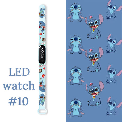 Fashion Stitch Children Watches Girls Waterproof Sport Wristband Women Bracelet  Kids LED Watch Touch Digital Clock