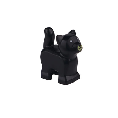 City Animal Zoo Farm Series Building Blocks Street View Panda Brown Bear Cat Pig Long Wool Sheep Cow Cattle Pet Bricks Toys Kids