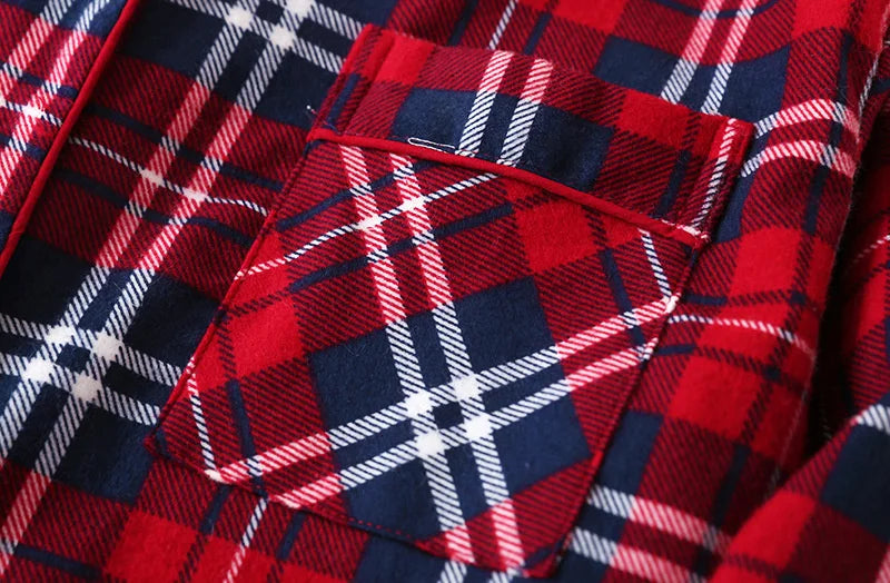 Nightgown 100% Brushed Cotton Nightshirts Women's Sleepwear Long Sleeve Plaid Winter Oversize Sleep Dress Women Home Clothes