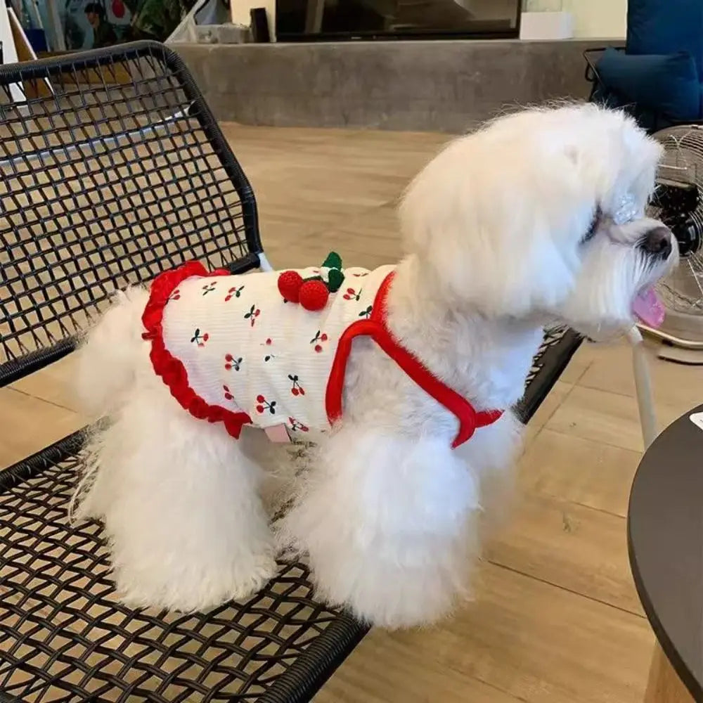 Pet Supplies Cute Little Dog Summer Strap Soft Fashion Dog Vest Breathable Pet Clothes for Kittens Puppy