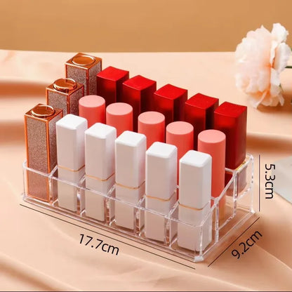 Multifunctio Makeup Lipstick Case Makeup Organizer Storage Box Lipstick Display Stand Holder Cosmetic Jewelry Organizer Box