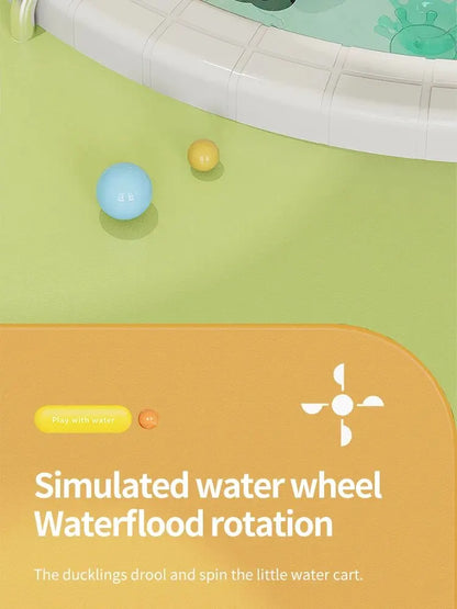 Bath Bathtub Toys for Toddlers 1 2 3 Years Old Duck Rotatable Waterwheel Bathroom Strong Suckers Water Scoop Fun Bath Toys Gifts