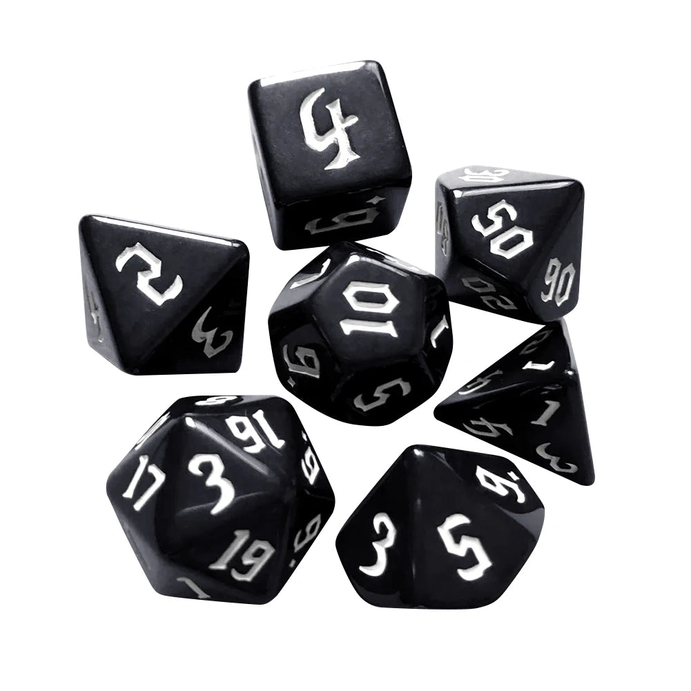 7Pcs/set  Electronic Luminous LED DND Dice Set Multiple Sided Dice for Adults Board Game Party Entertainment Toys