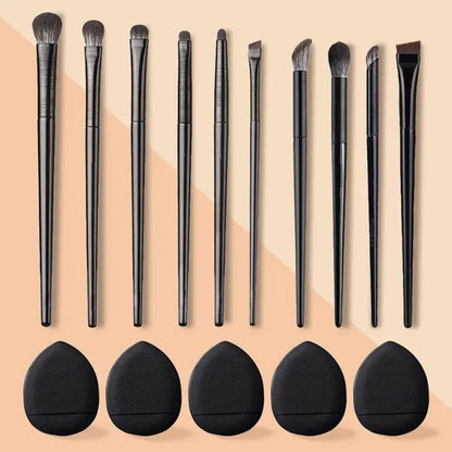 WholsealeSoft Bristle Eyeshadow Brushes 10-piece Set Eye Makeup Smudge Undercover Eyeliner Blade Eye Detail Small Makeup Brushes