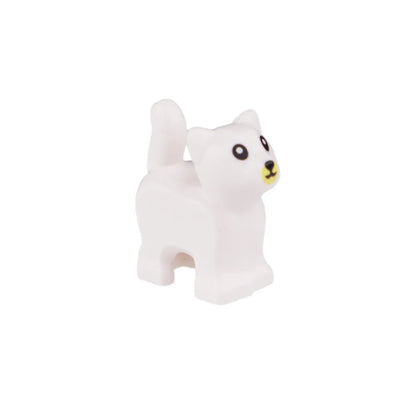 City Animal Zoo Farm Series Building Blocks Street View Panda Brown Bear Cat Pig Long Wool Sheep Cow Cattle Pet Bricks Toys Kids