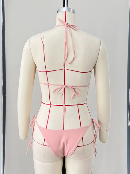 Sexy Bikini Swimsuit with Skirt Bandage Women Brazilian Shell Bikini Bathing Suit A Line Skirt Summer Female
