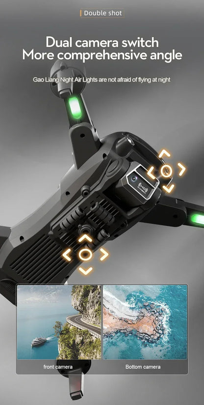 Lenovo S2S Mini Drone 8K HD Professional 4K Dual Camera Obstacle Avoidance Brushless Motor Foldable Rc Quadcopter Toys Gift