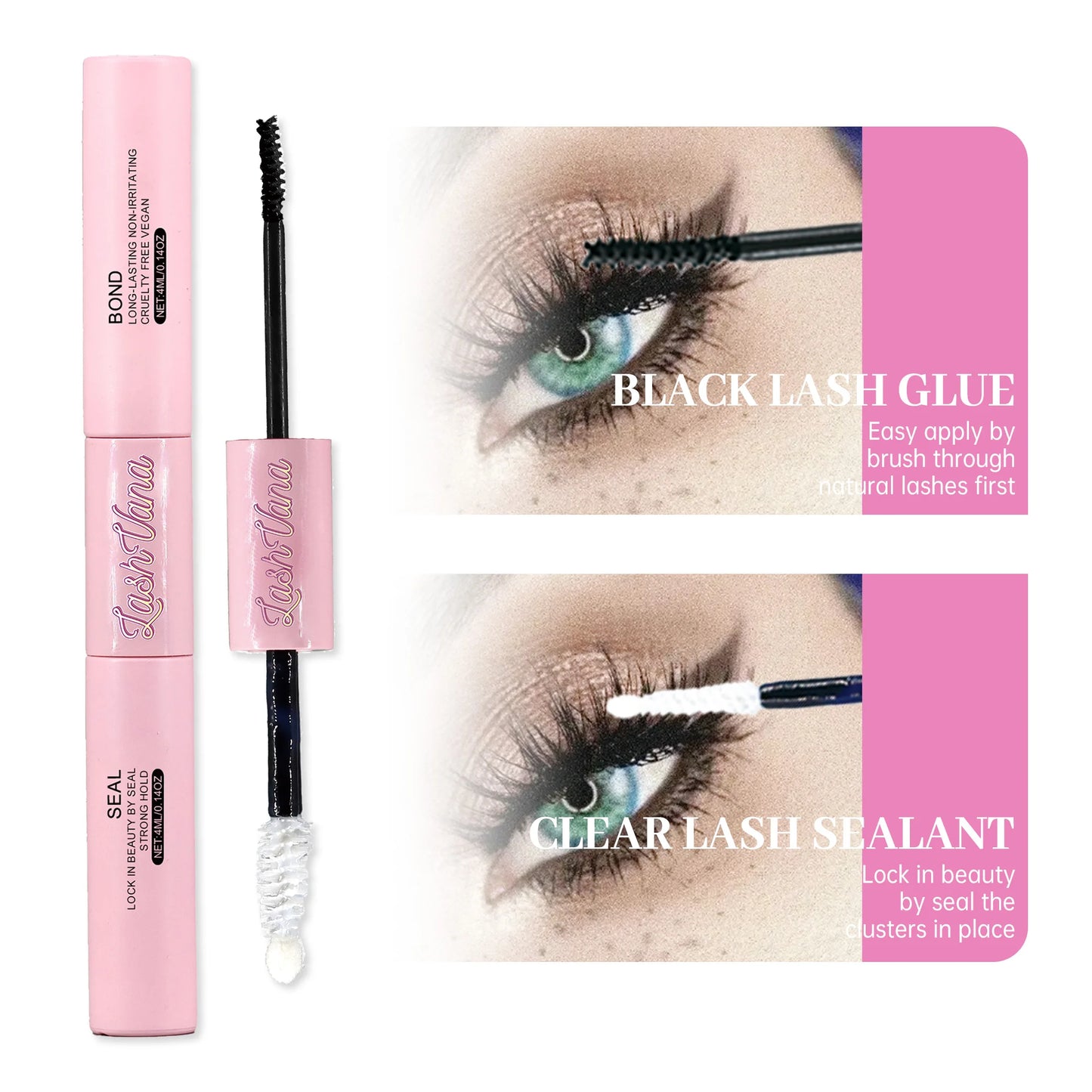 DIY Cluster Extension Lashes Kit 240 Bunches Individual Lashes Set Wispy Fluffy False Eyelashes with Glue and Tweezer