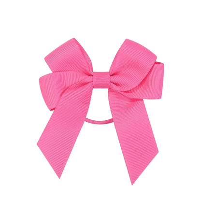 3.15inches Solid Color Hair Ribbon Hair Band for Girls Toddler Cheer Up Bows Head Rope Kids Headwear Ponytail Hair Accessories