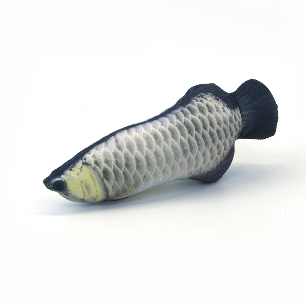 Cat Toy Training Entertainment Fish Plush Stuffed Pillow Simulation Fish Cat Toys Fish Interactive Pet Chew Toy Pet Supplies