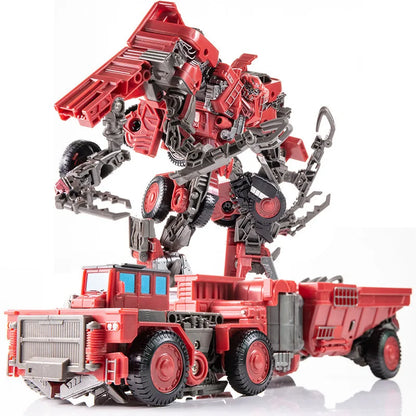 AOYI Cool 8 IN 1 Oversize Devastator Toys Boy Anime Hook Action Figures Robot Car Engineering  Vehicle Model Kids