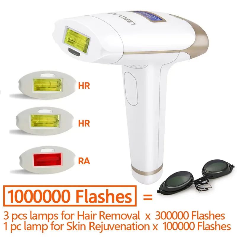 Lescolton Laser Epilator 2in1 Hair Removal Rejuvenation Replaceable Lamp for Women Men T009i Painless Bikini Trimmer Skin Care