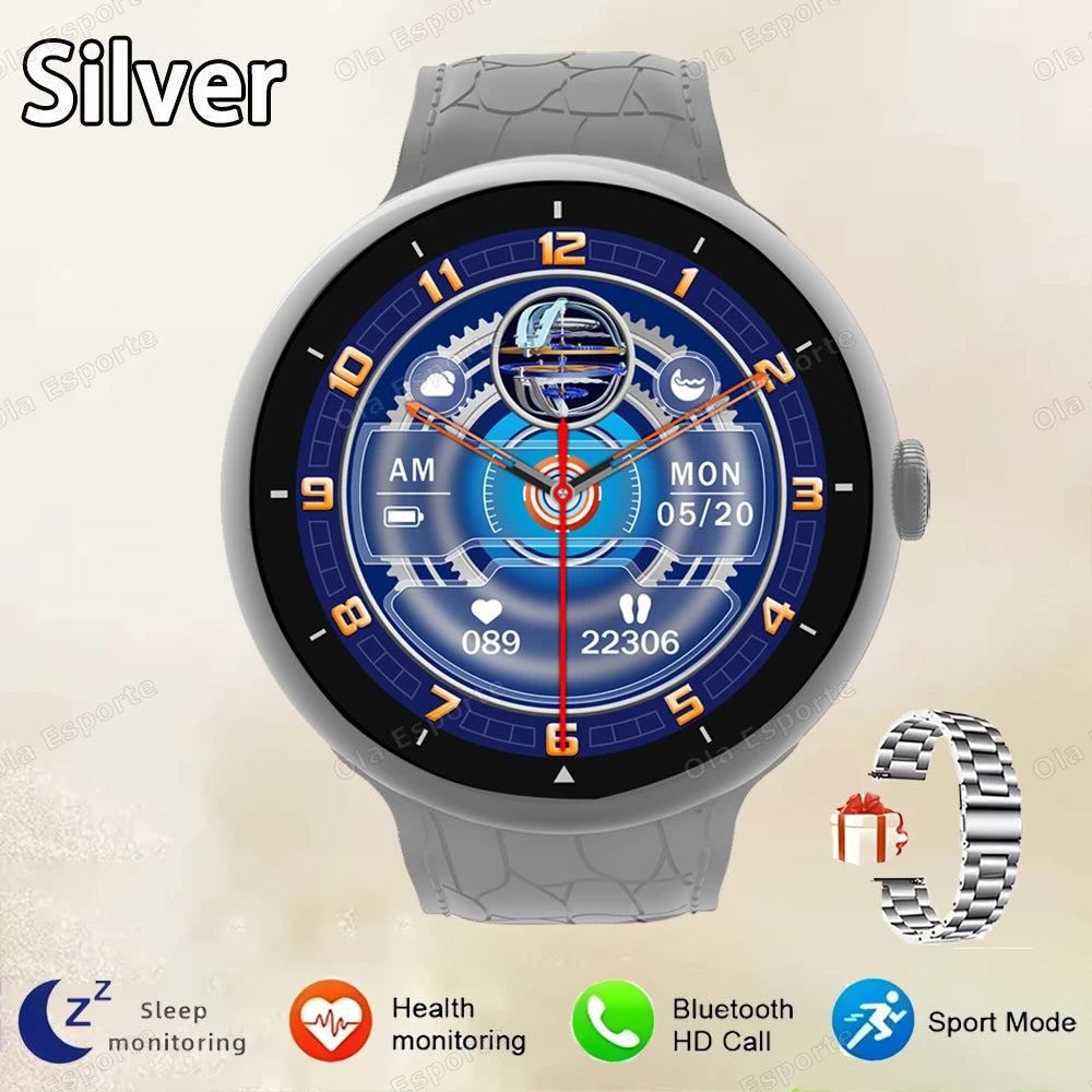 Smart Watch 2.09-inch AMOLED Screen Bluetooth Call Compass Tracker Men Sports Watches Health Monitor Women Smartwatch Waterproof