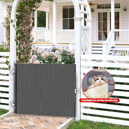 Retractable Baby Gate Pet Gate Extendable Baby Safety Gate Multifunctional Animal Fence Cat Barriers 40x125cm Pet Supplies