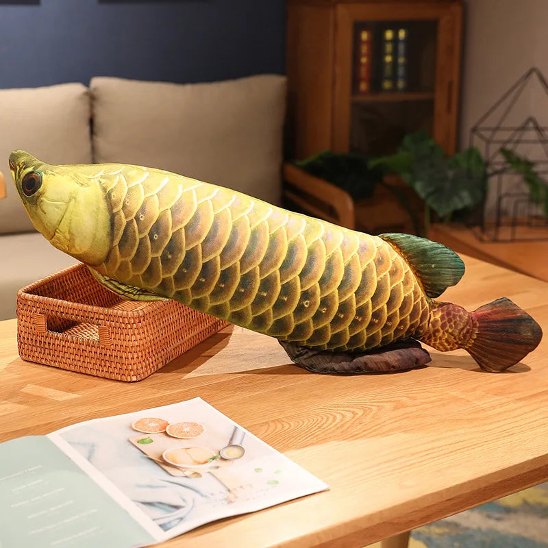 30-100cm Simulation Funny Fish Plush Toys Stuffed Soft Animal Carp Plush Pillow Creative Sleep Cushion for Kids Girls Xmas Gift