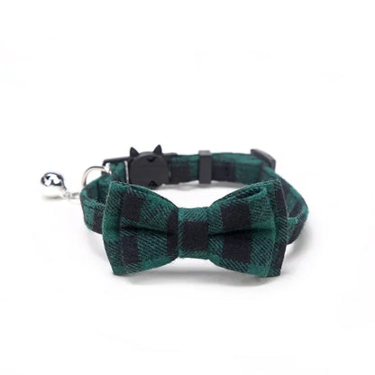 1PC Cute Cat Collar Small Puppy Cat Dog Collars Bow Kitten Collar Bowknot Necklace with Bell for Dog Cat Chihuahua Pet Supplies