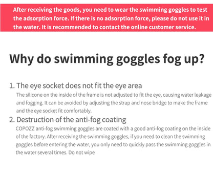 Professional Anti-Fog Men Women Swimming Goggles UV Protection Adjustable Swimming Glasses Large Frame Silicone Pool Eyewear