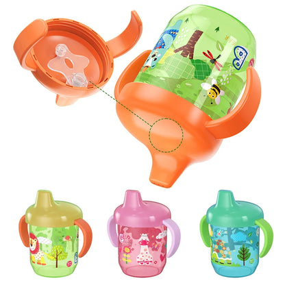 Baby Duckbill Drinking Cup Wide Mouth Cup Double Easy-grip Handle for Tiny Hands,for Toddlers Transition to Independent Drinking