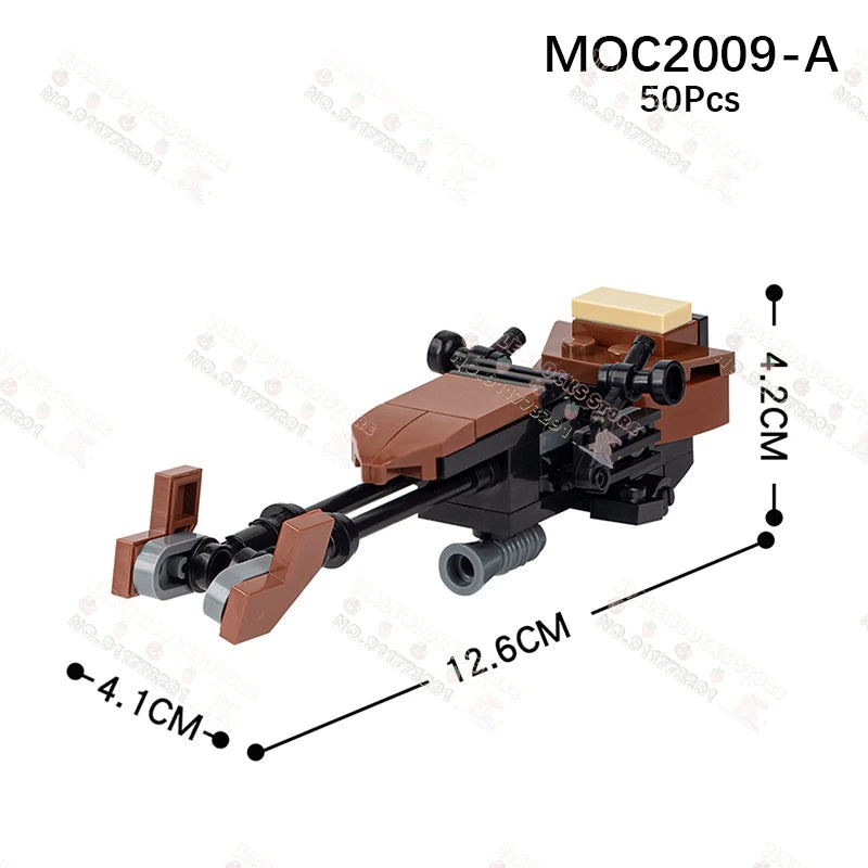 Sci-Fi Movie Series Droid Building Blocks Creative Mini Collector Turret Robot Annihilator Robot Model Bricks Toys For Kids Gift