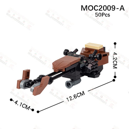Sci-Fi Movie Series Droid Building Blocks Creative Mini Collector Turret Robot Annihilator Robot Model Bricks Toys For Kids Gift