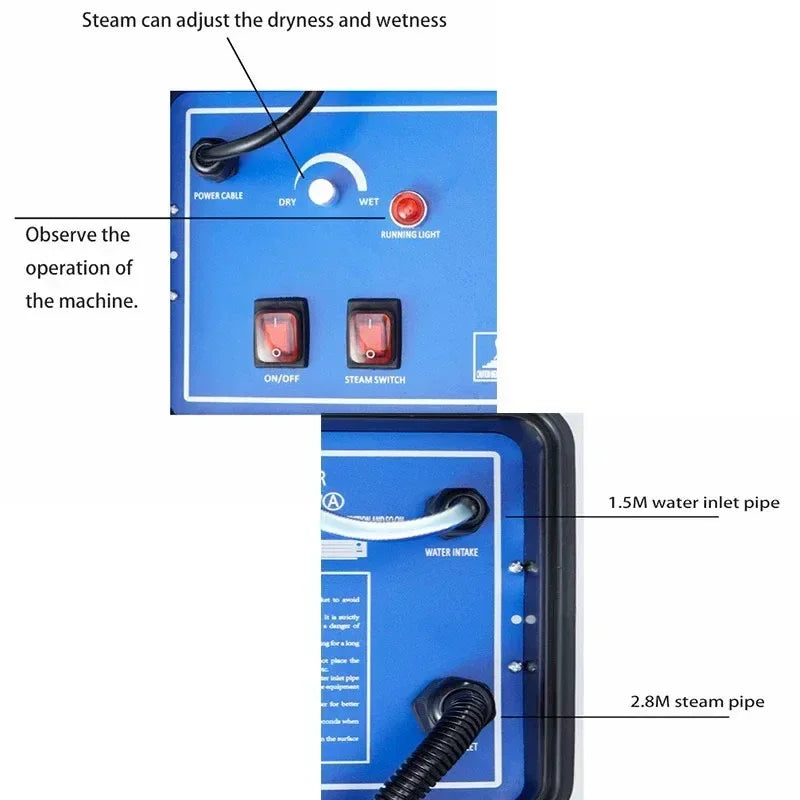 Household Electric Steam Cleaner 3000W 4.5Bar High temperature And Pressure Air Conditioner Range Hood Car Cleaning 110V 220V
