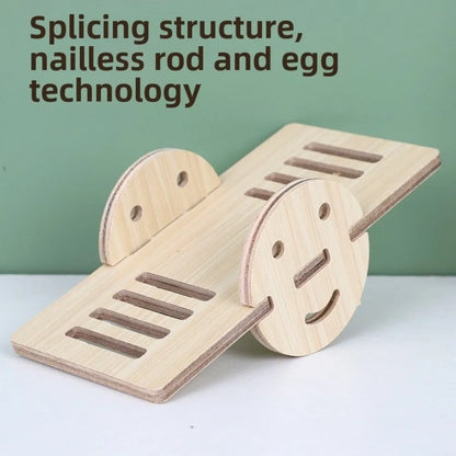 New Wooden Hamster Villa Easy to Install Durable Platform House Cage Accessories Chewable Hamster Climb Toy Pet Supplies