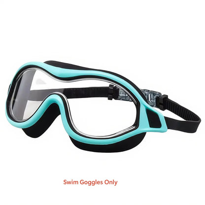 2PCS Large Frame Swimming Goggles Adult High-Definition Anti Fog Electroplated For Women Men  Silicone Anti Uv Goggles