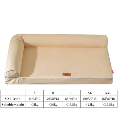 Cat Beds for Large Dogs Washable Removable Waterproof Pillow Cover and Anti-Slip Bottom Basket House Pet Supplies Accessories