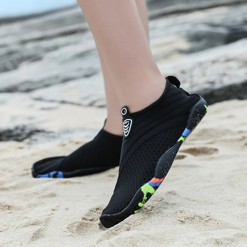 Men Women Aqua Shoes Sneakers Quick Dry Swimming Footwear Unisex Outdoor Breathable Upstream Beach Shoes 35-45#