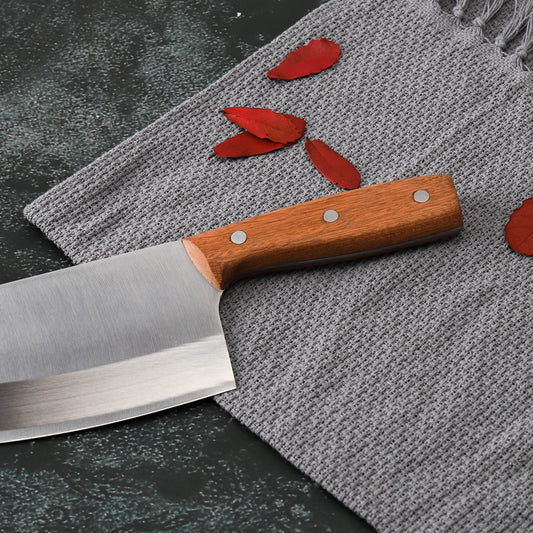 Stainless Steel Multi-Purpose Knife with Wood Handle