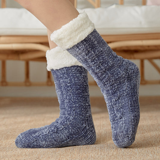 Plus Velvet Ladies Winter Warm Floor Sleeping Socks