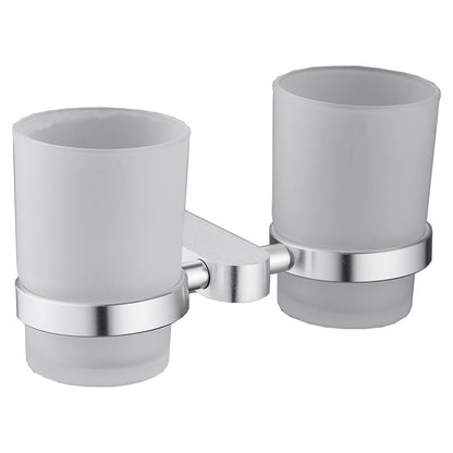Aluminum Bathroom Accessory Set with Towel Rack and Hooks
