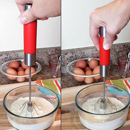 Stainless Steel Creative Semi-Automatic Egg Beater