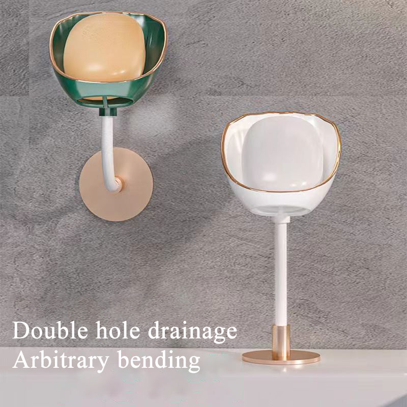 Wall Mounted Luxury Soap Holder Storage Box for Bathroom