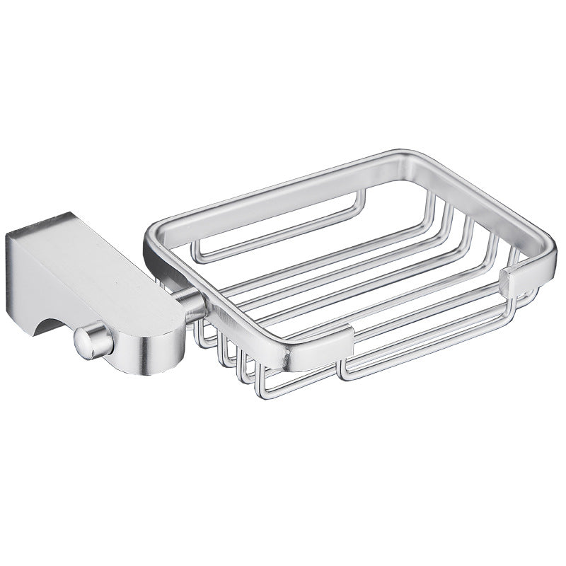 Aluminum Bathroom Accessory Set with Towel Rack and Hooks