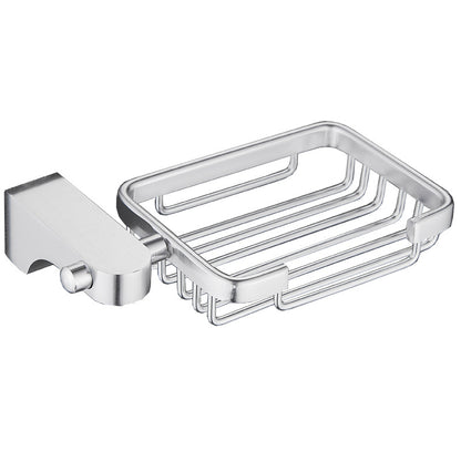Aluminum Bathroom Accessory Set with Towel Rack and Hooks