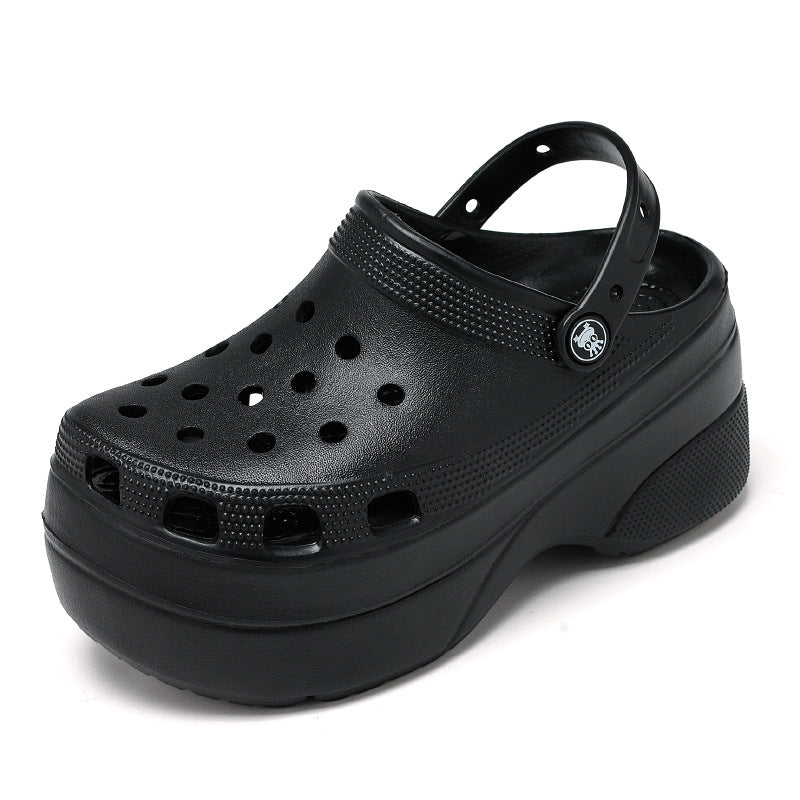 Women's High Platform Summer Slippers with Holes