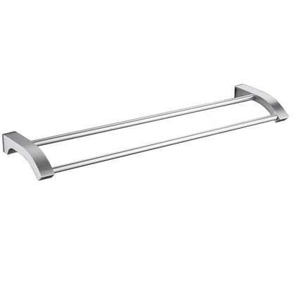 Aluminum Bathroom Accessory Set with Towel Rack and Hooks