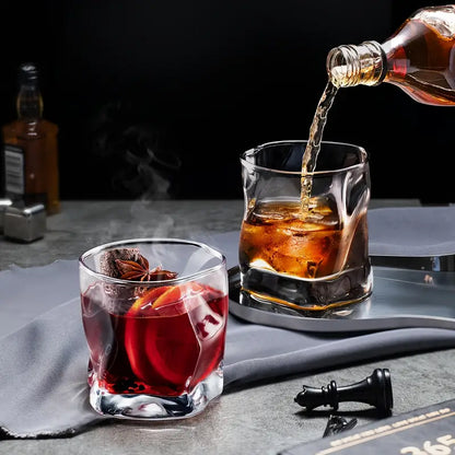 Set of 2 Lowball Whiskey Glasses, 10 oz / 280 ml