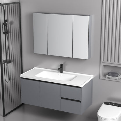 Elegant Drawer Bathroom Cabinet with Ceramic Sink Combo