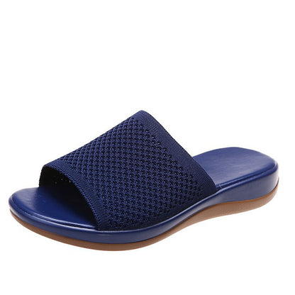 Fashion Flying Weave Wedge Sandals with Soft Sole