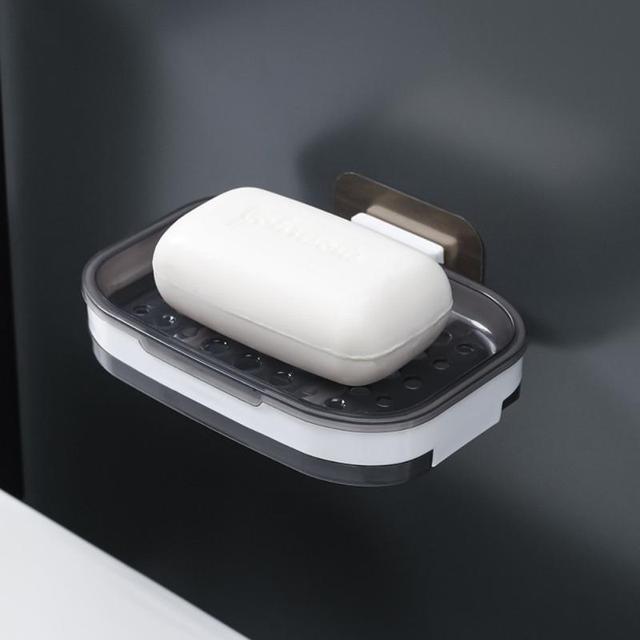 Double Layer Soap Box with Drainage for Travel Use