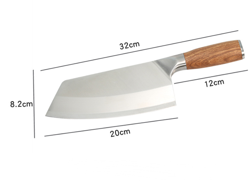 Stainless Steel Multi-Purpose Knife with Wood Handle
