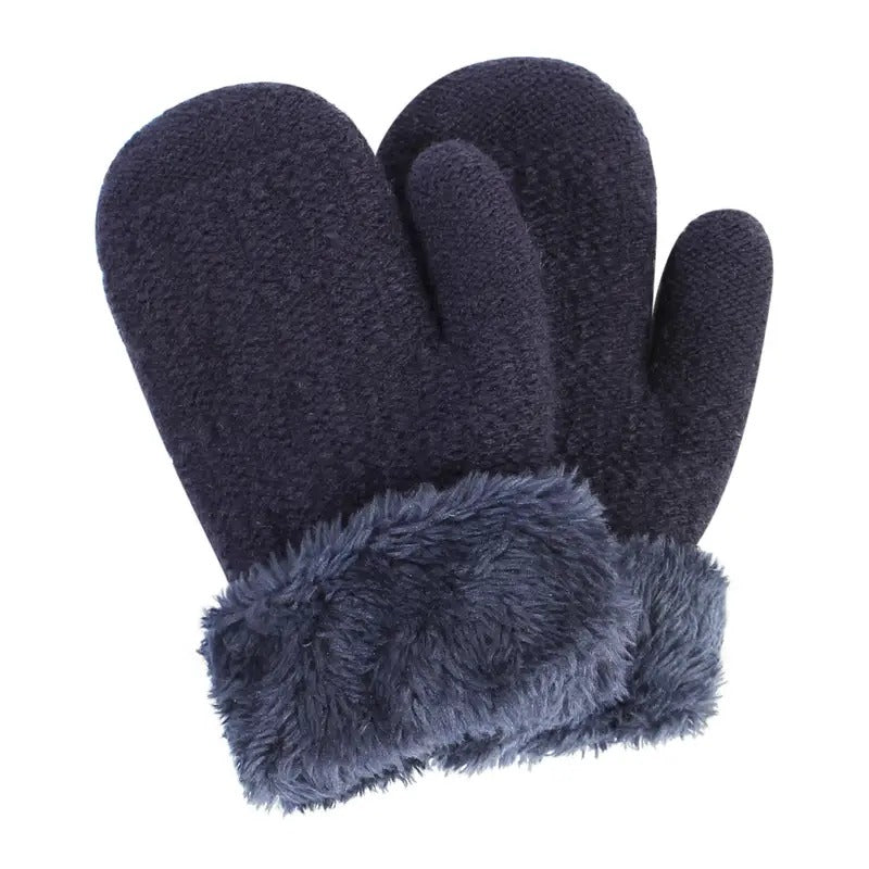 Winter Woolen Knitted Gloves for Men, Women, and Kids